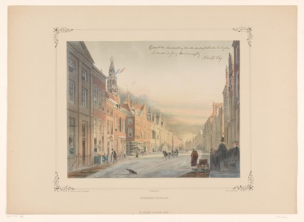 View of the Breetraat in Leiden, 1854. Creator: Gerardus Johannes Bos.