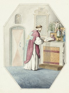 Priest at an altar, 1657. Creator: Gesina ter Borch.