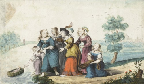 Moses is found, 1655. Creator: Gesina ter Borch.