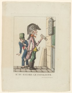 Mr. Du Hasard, Le Fataliste, 1814. Creator: Henri-Gerard Fontallard.