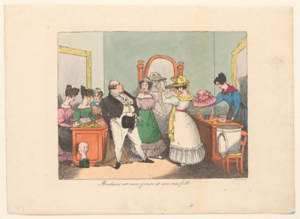She is my wife, not my daughter, 1827. Creator: Henry Bonaventure Monnier.