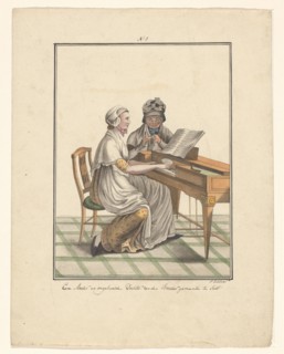 Mother and daughter of the Moravian Church, 1803-c.1899.  Creator: J. Enklaar.