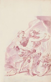Orpheus and Eurydice, c.1701. Creator: Jacob Toorenvliet.