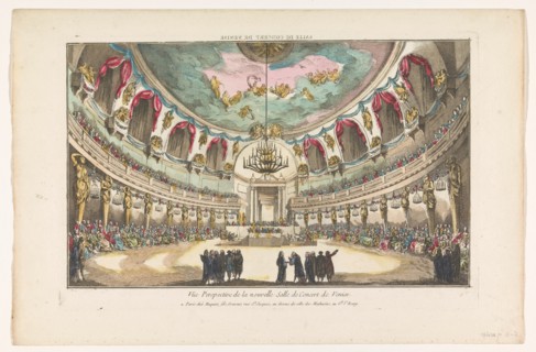 View of a concert hall in Venice, 1735-1805. Creator: Unknown.