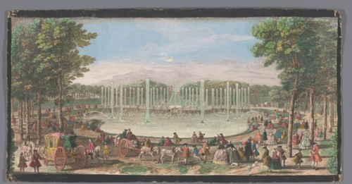 View of the Bassin De Neptune in the garden of Versailles, c.1691-after 1753. Creator: Jacques Rigaud.