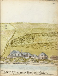 House in the port of Falmouth, 1778. Creator: Jan Brandes.