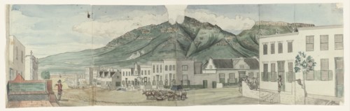 Strand Street in Cape Town, 1786. Creator: Jan Brandes.