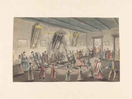 Dutch bridal party in Batavia, 1779-1785. Creator: Jan Brandes.