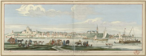 View of Nijmegen from the north, 1738. Creator: Jan de Ruyter.