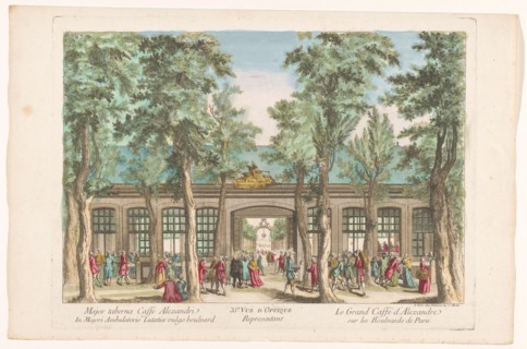 View of the Grand Cafe Royal d'Alexandre on Boulevard du Temple in Paris, 1745-1775. Creator: Anon.