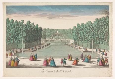 View of the Cascades of the Garden of the Château de Saint-Cloud, 1745-1775. Creator: Anon.