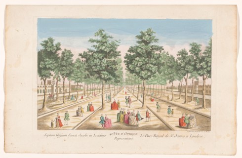 Avenues in Saint James's Park in London, 1745-1775. Creator: Anon.