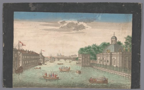 View of Fontanka River in Saint Petersburg seen from the north, 1745-1775. Creator: Anon.