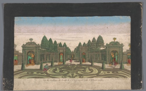 View of the Garden of a Palace of the Count of Althan in Vienna, 1745-1775. Creator: Anon.