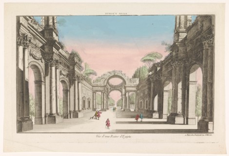 View of a ruin in Egypt,, 1745-1775. Creator: Anon.