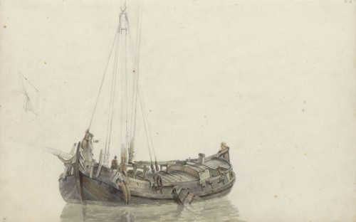 Zeeland sailing boat, 1797-1838. Creator: Johannes Christiaan Schotel.