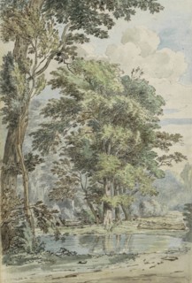 Lake in a forest, 1783. Creator: Johannes Huibert Prins.