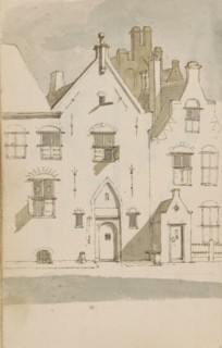 Terraced houses with gables, c.1783-c.1797.  Creator: Johannes Huibert Prins.