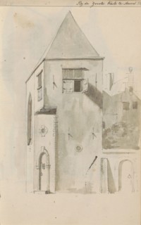 Cityscape at the Grote Kerk in Hoorn, c.1783-c.1797. Creator: Johannes Huibert Prins.