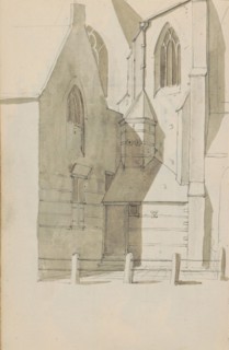 Side view of the Grote Kerk in Hoorn, c.1783-c.1797. Creator: Johannes Huibert Prins.