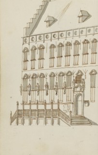 Facade of the town hall in Nijmegen, c.1783-c.1797. Creator: Johannes Huibert Prins.