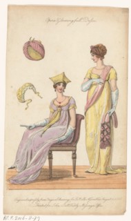 Opera & Evening Full Dresses, "La Belle Assemblee", August 1 1806. Creator: Anon.