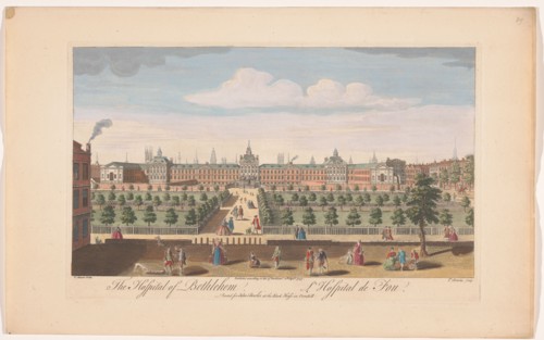 View of Bethlem Royal Hospital in London, 1747. Creator: Thomas Bowles.