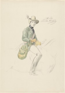 Equestrian portrait of Alexander I, Prince of the Netherlands, 1843-1871. Creator: Willem Daniel de Vignon van Alphen.