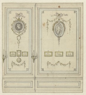 Design for part of a wall painting for the Van Hasselt side room, c.1752-c.1819.  Creator: Juriaan Andriessen.