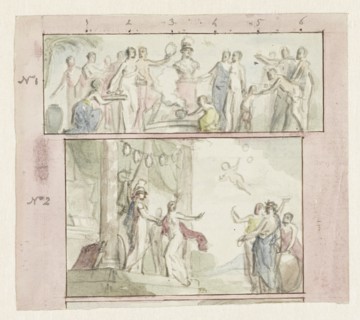 Virtue and the temple of wisdom, 1752-1819. Creator: Juriaan Andriessen.