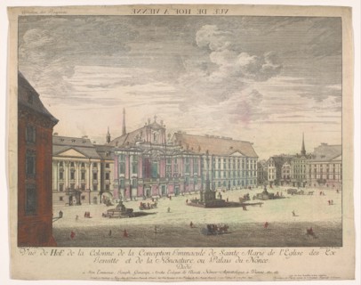 View of the Platz Am Hof in Vienna, 1755-1779.  Creator: Johann Sigrist.