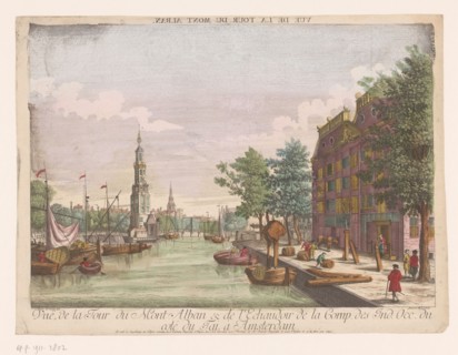 View of the Montelbaan tower in Amsterdam, 1755-1779. Creator: Balthasar Friedrich Leizelt.