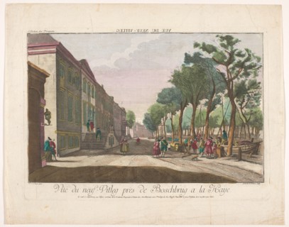 View of Nieuwe Uitleg in The Hague, 1755-1779. Creator: Johann Friedrich Leizelt.