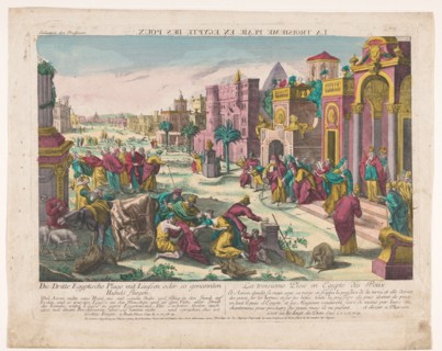 The third plague of Egypt, 1755-1779. Creator: Anon.