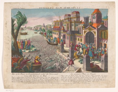 The first plague of Egypt, 1755-1779. Creator: Monogrammist BF.
