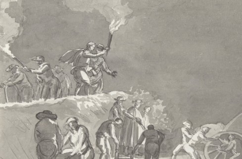 Arrival in Brindisi after crossing of the Adriatic Sea, 1778. Creator: Louis Ducros.