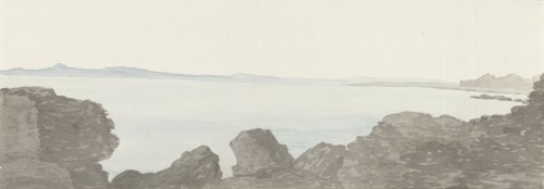View of the ruins of Fort Sarazin near Taranto, 1778. Creator: Louis Ducros.