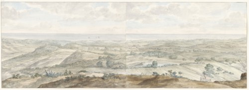 Panorama from Collis Minervalis, 1778. Creator: Louis Ducros.