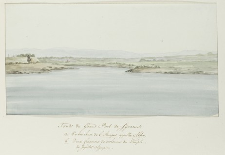 Extremity of the great port of Syracuse, 1778. Creator: Louis Ducros.