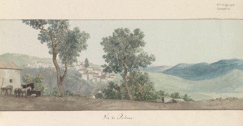 View of Paterno, 1778. Creator: Louis Ducros.