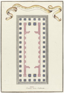 Plan of the Minerva Temple in Syracuse, 1778. Creator: Louis Mayer.