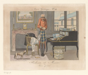 Richesse et misère ou rien qu'un, 1818. Creator: Louis Maloeuvre.