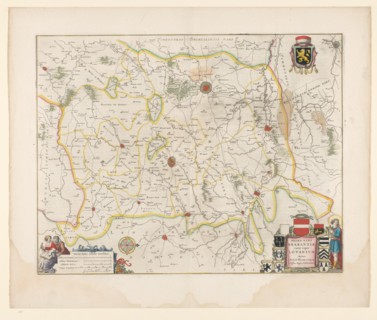 Map of Brabant, 1635. Creator: Michael van Langren.