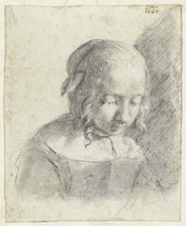 Head of a girl, 1660. Creator: Moses ter Borch.