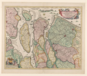 Map of South Holland, c.1675. Creator: Nicolaes Visscher.