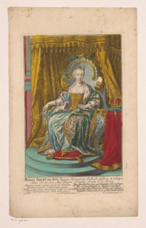Portrait of Maria Theresia, 1741-1757. Creator: Paul Friedrich Engelbrecht.