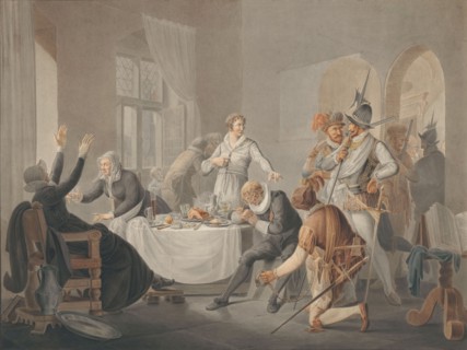 P.D. Hasselaer makes himself known..., 1809-1810. Creator: Pieter Bartholomeusz. Barbiers.