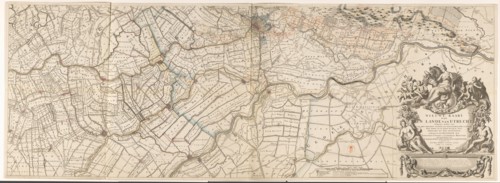 Map of the province of Utrecht (bottom part), 1743. Creators: Thomas Doesburgh, Gerard Hoet.