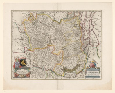 Map of Brabant, 1631. Creator: Willem Blaeu.