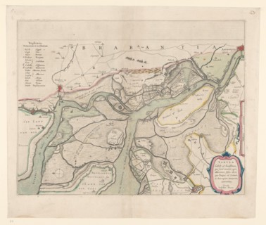 Map of the surroundings of Zandvliet, 1642. Creator: Willem Blaeu.